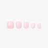 Reusable Press-On Nails Classic French Square 30 stk