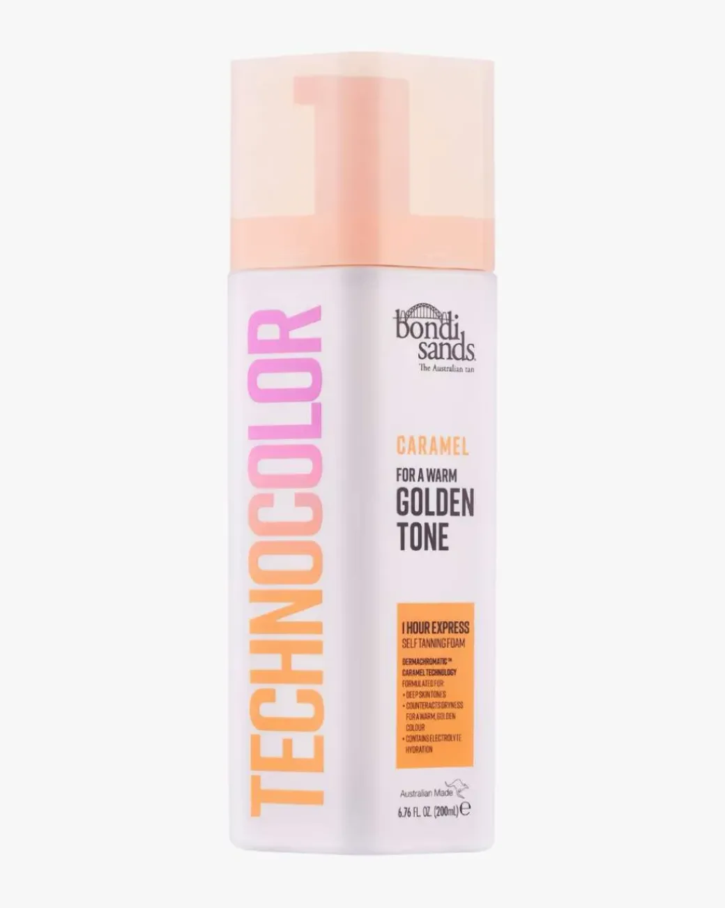 Technocolor 1 Hour Express Self Tanning Foam Caramel 200 ml