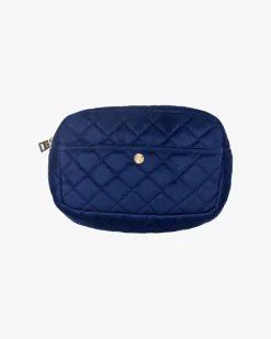 Velvet Beauty Bag Midnight Blue Medium