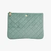 Velvet Clutch Mint Green